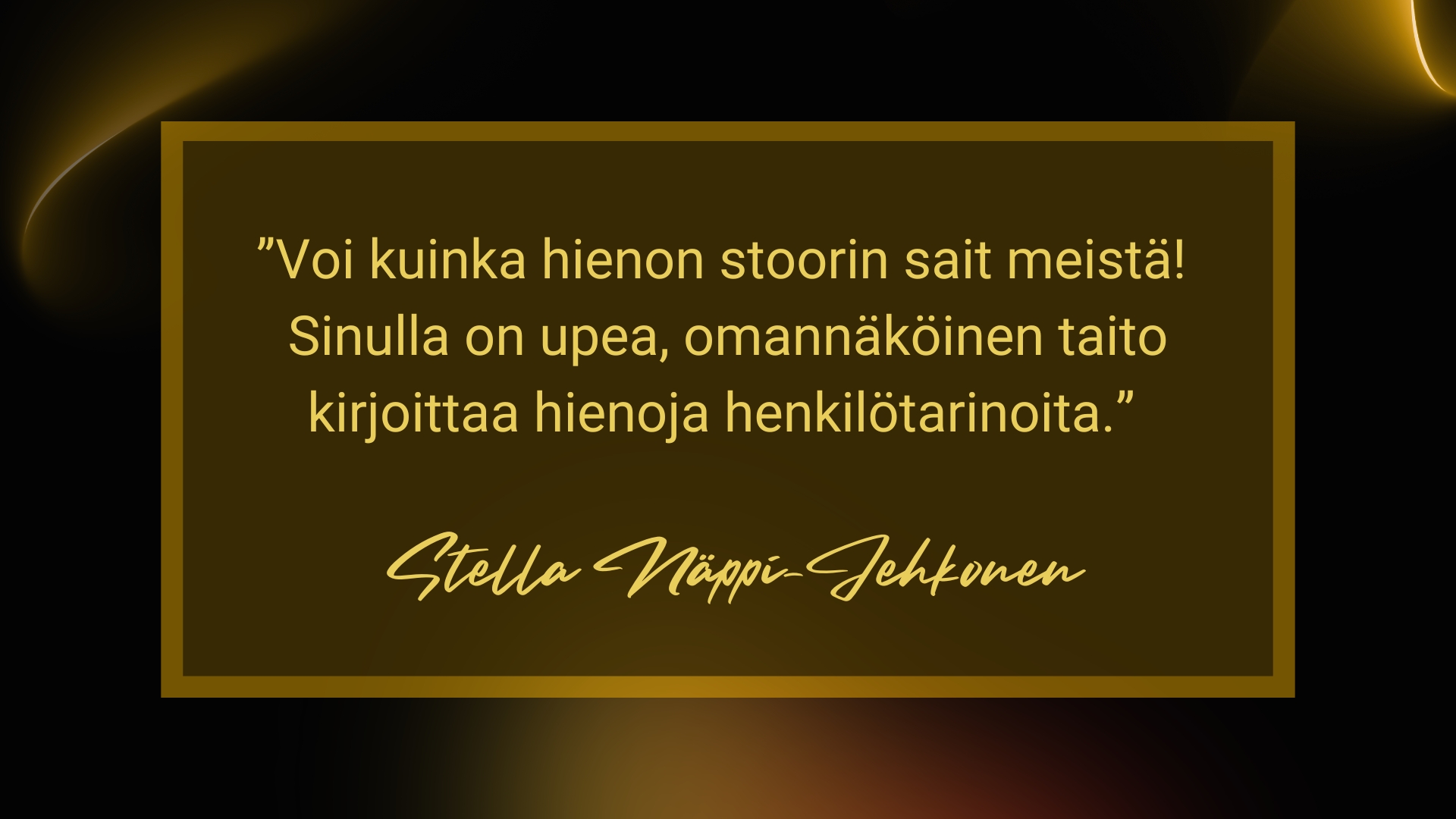 Stella Näppi-Jehkonen Feature viestintä