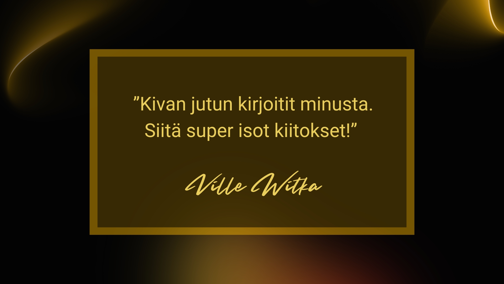 Ville Witka Feature viestintä